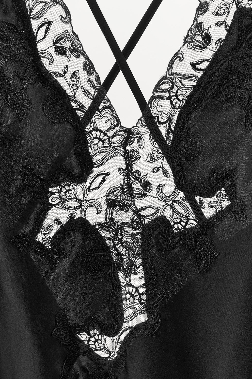 EMBROIDERED LACE SATIN DRESS - Zara фото 9