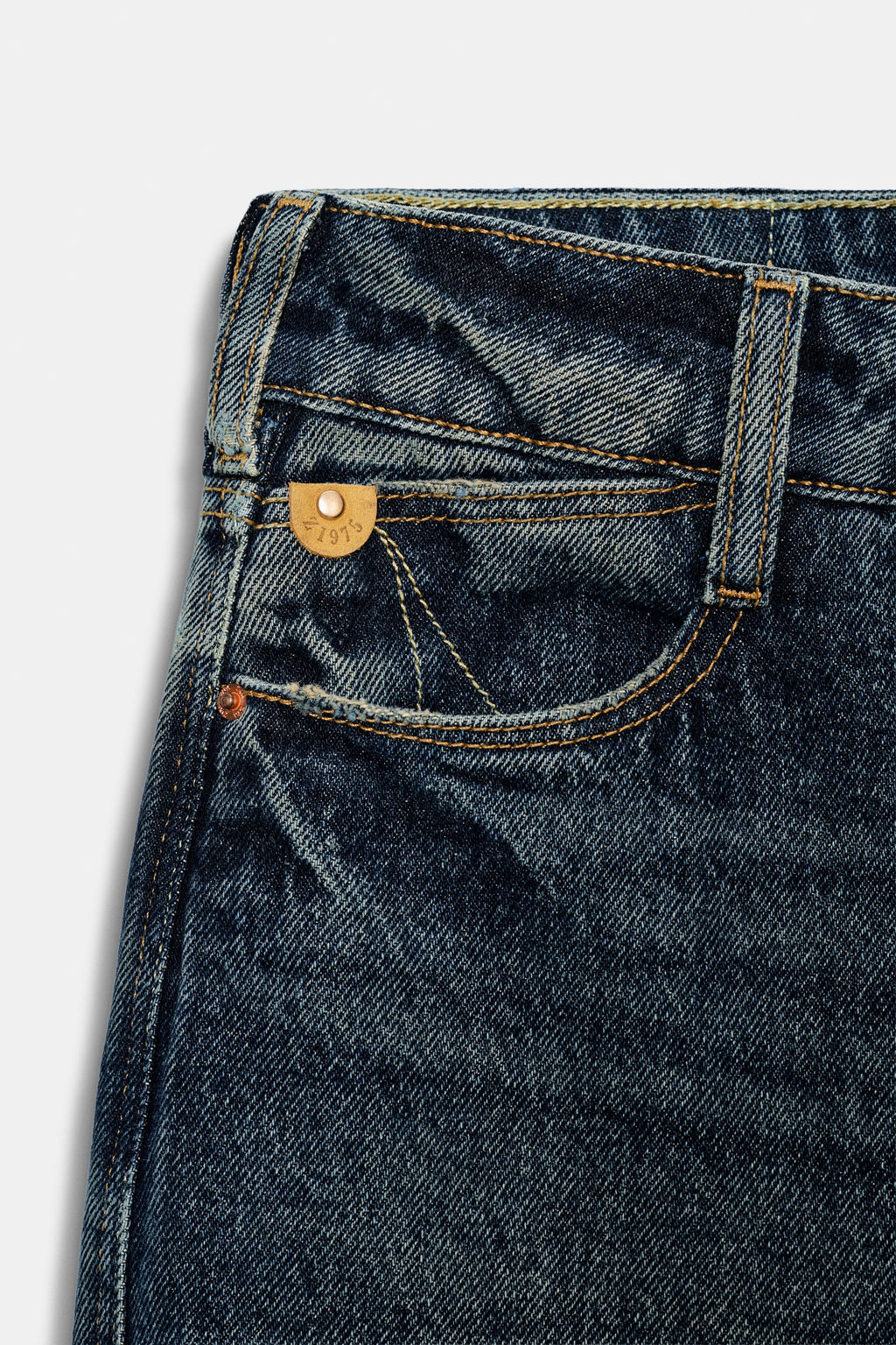 JEANS Z1975 STRAIGHT MID-WAIST - Zara фото 11