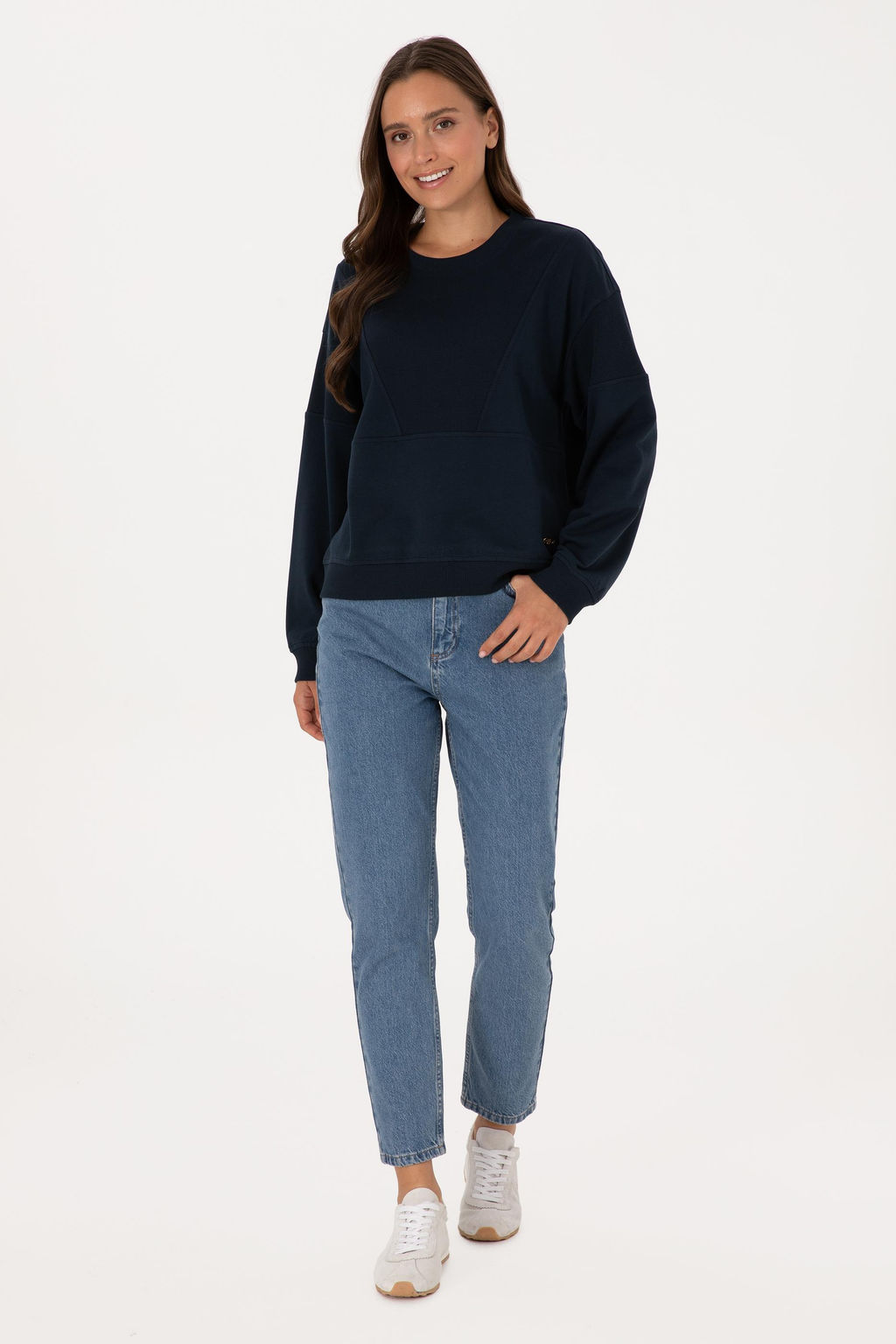 Kad_n Lacivert Pamuklu Bisiklet Yaka Sweatshirt - U.s. polo assn фото 4