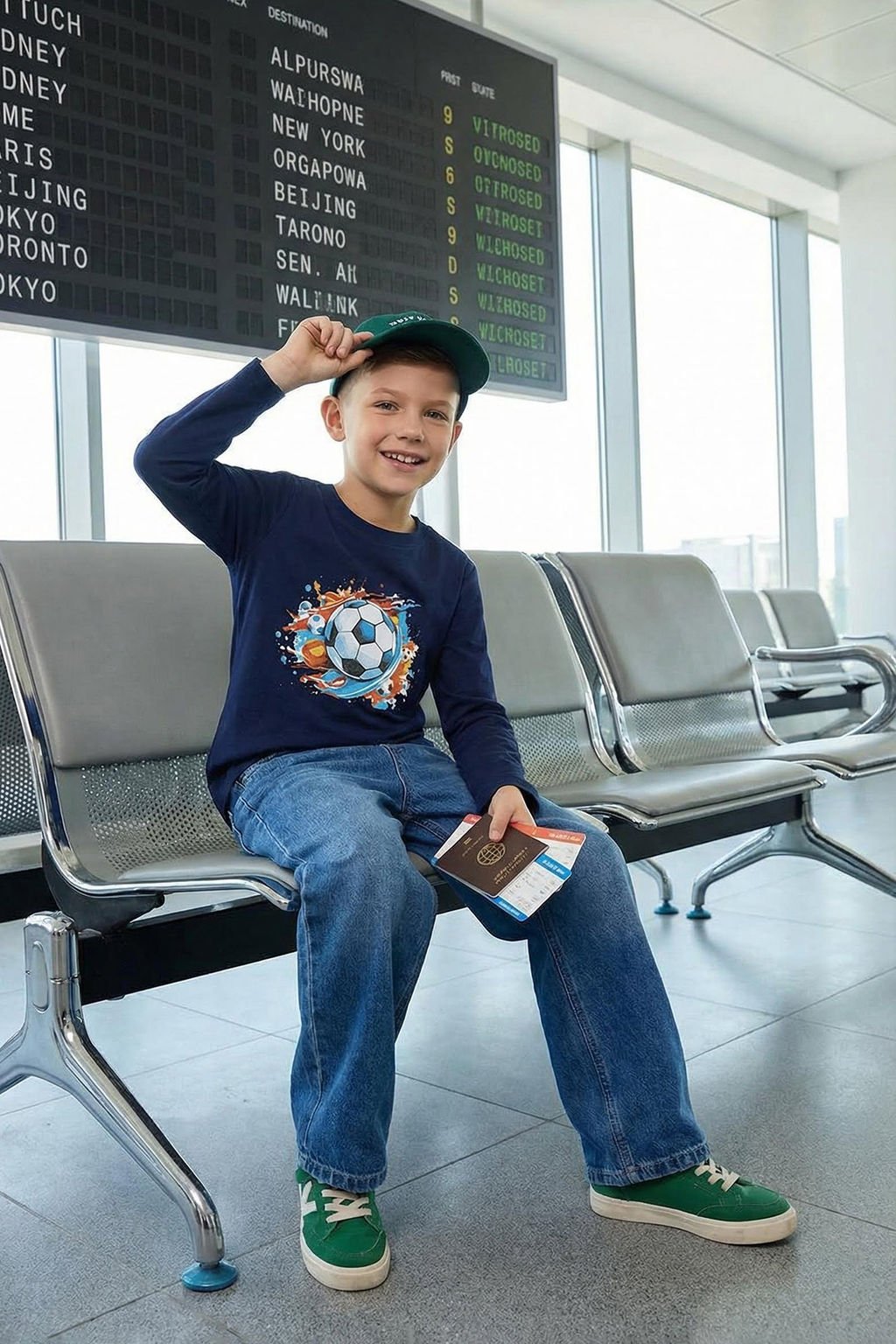 Lacivert Erkek Cocuk Hayvan Desenli Bisiklet Yaka Pamuklu Orme T-Shirt TKDAW25TS00009 - Trendyolmilla фото 22