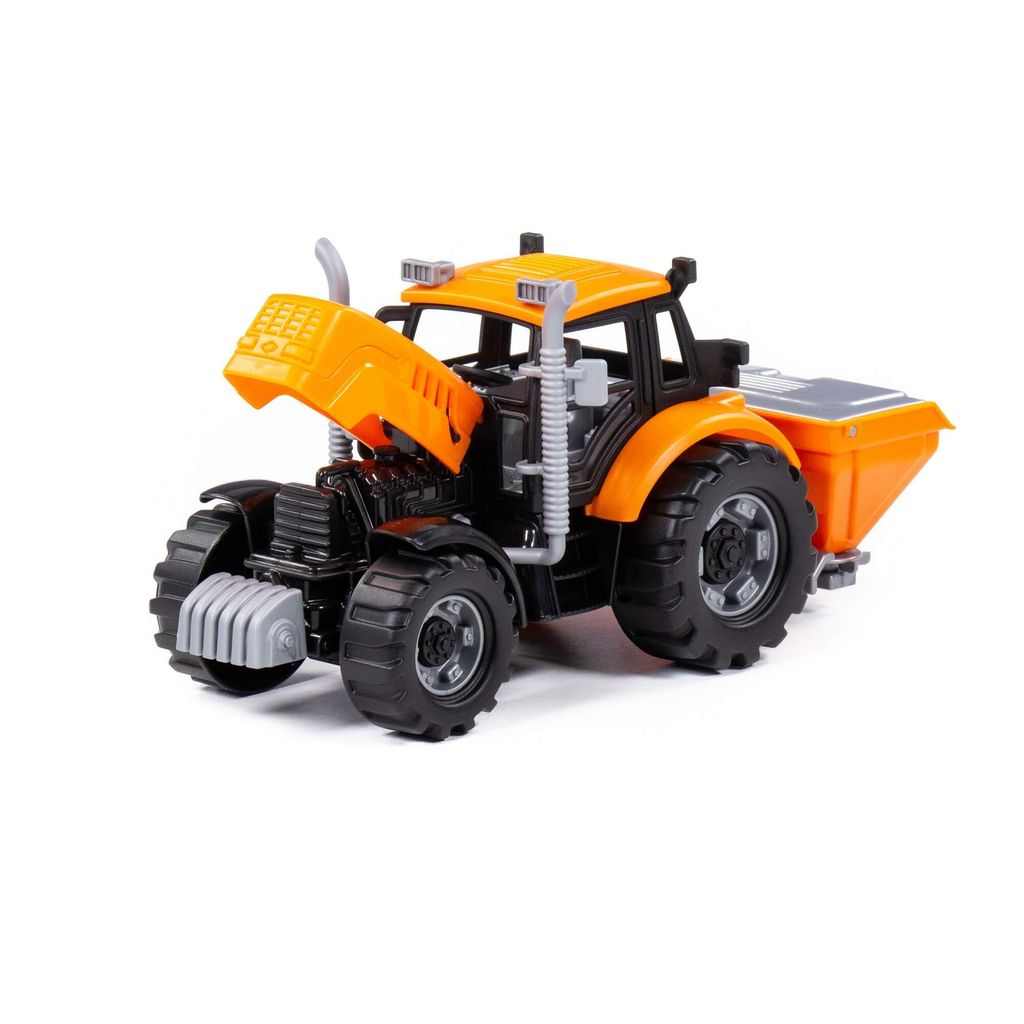 Трактор Прогресс сельскохозяйственный инерционный (оранжевый) (в коробке) - Полесье фото 7