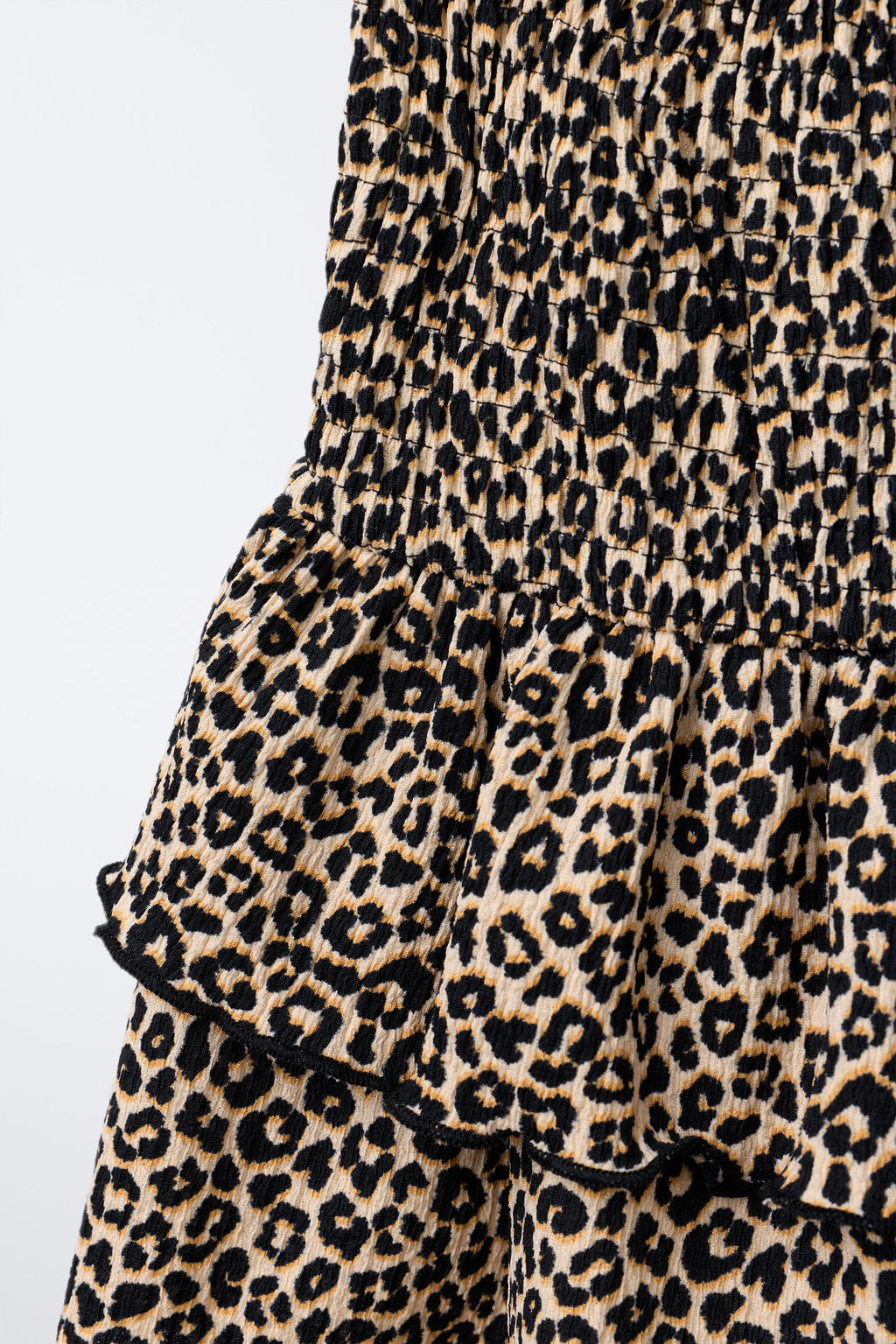 ANIMAL PRINT TEXTURED BERMUDA SKORT - Zara фото 3