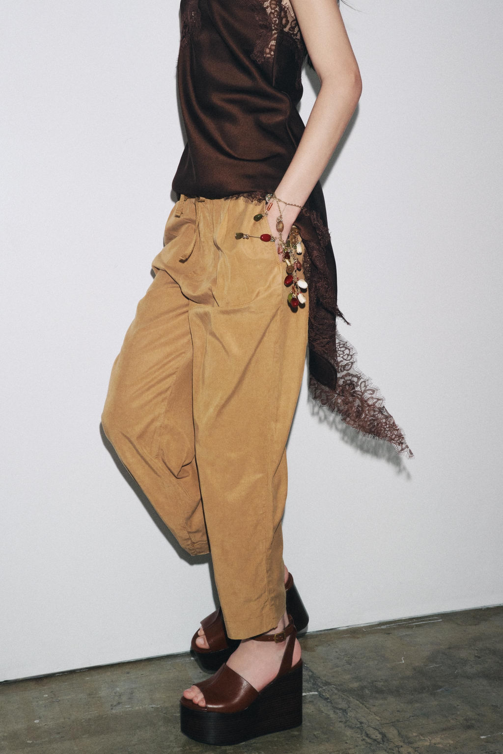 ZW COLLECTION WIDE LEG JOGGING TROUSERS - Zara фото 3
