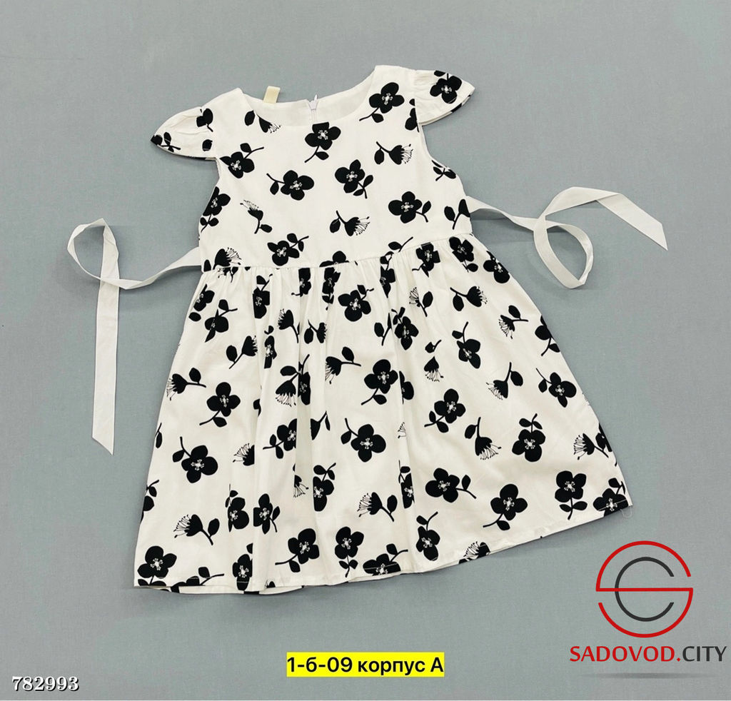 Платье летнее детское с принтом