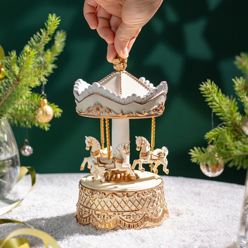 МУЗЫКАЛЬНАЯ СТАТУЭТКА КАРУСЕЛЬ 12,4Х12,4Х22,9 СМ - Lefard фото 6