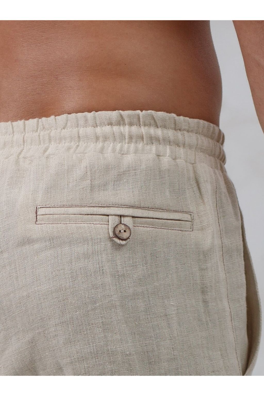 100% лен, Льняные мужские брюки спортивного стиля.