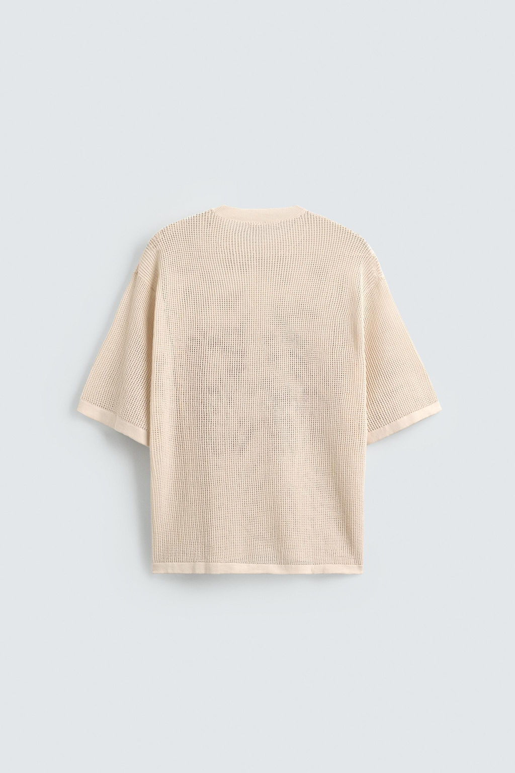 CAMISETA PUNTO ESTRUCTURA RED N?MERO / Crudo
