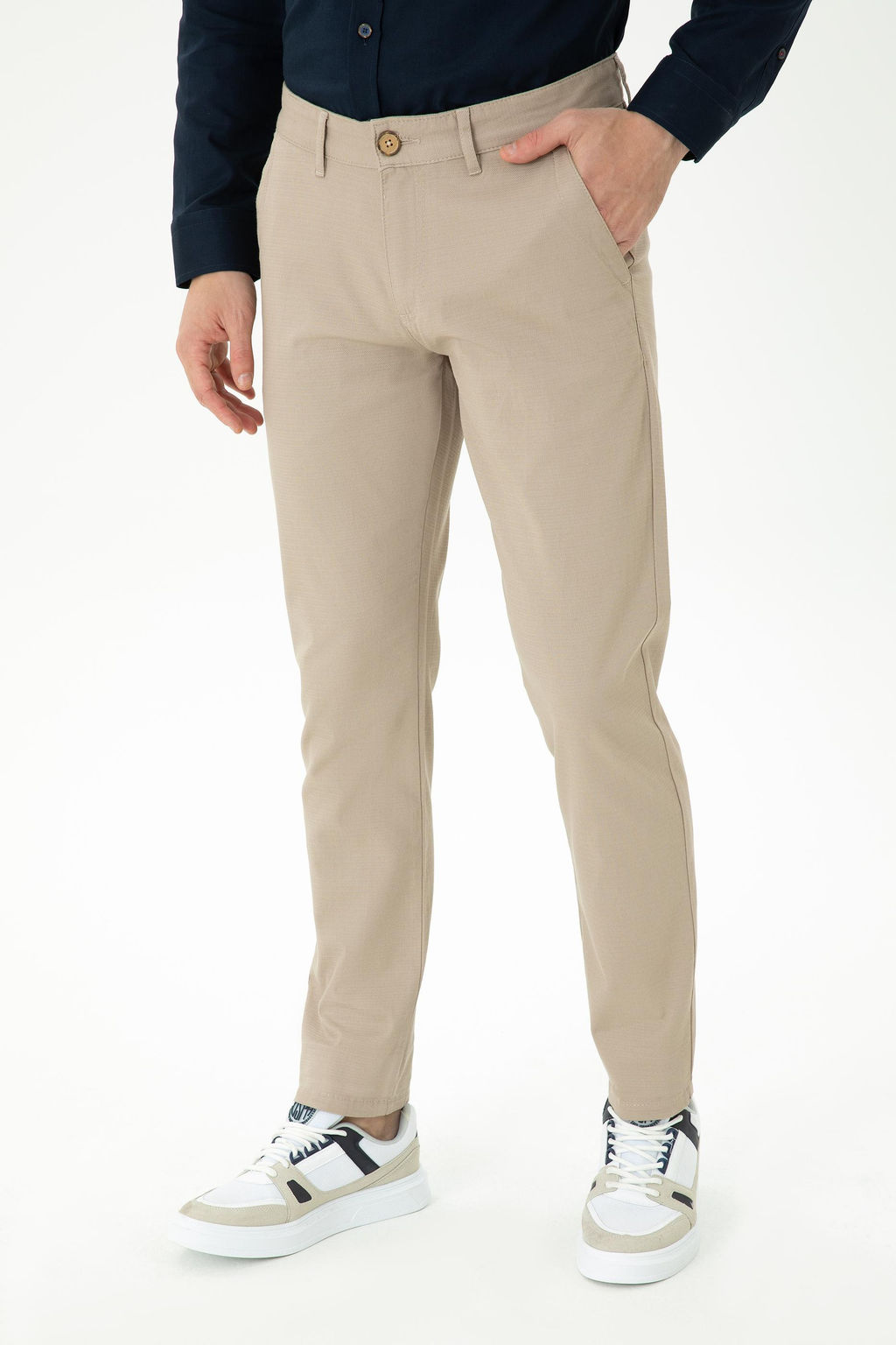 U. S. Polo Assn / Мужские темно-бежевые брюки из плотной ткани - U.s. polo assn фото 16