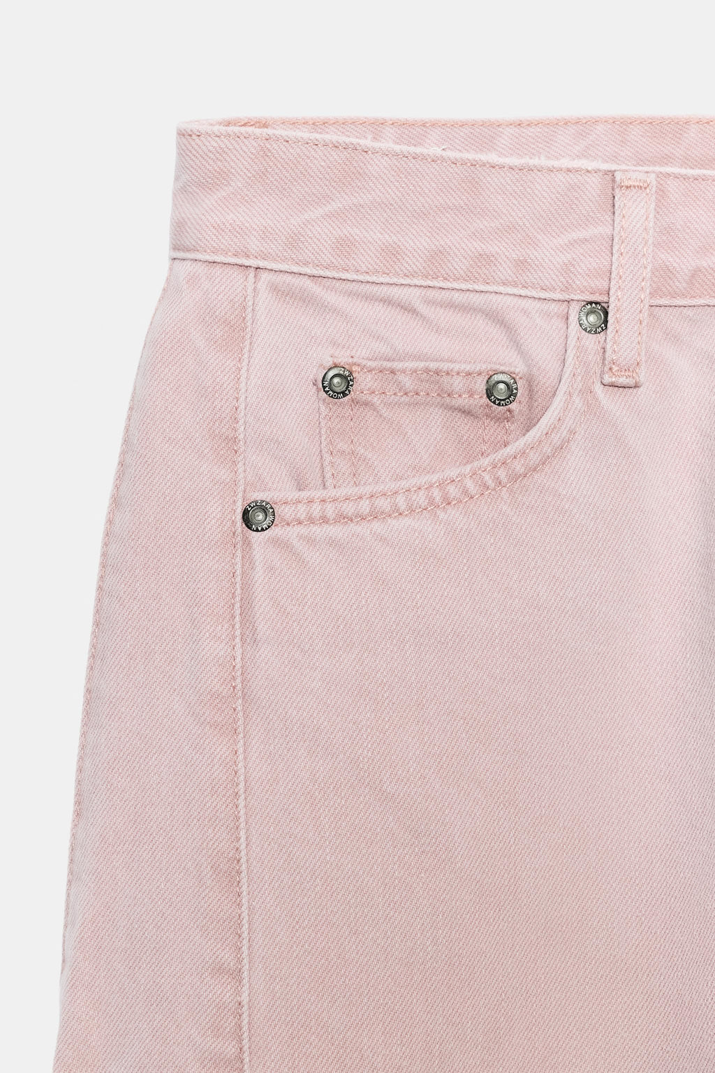 JEANS ZW COLLECTION ANKLE RELAXED TIRO MEDIO / Rosa - Zara фото 7