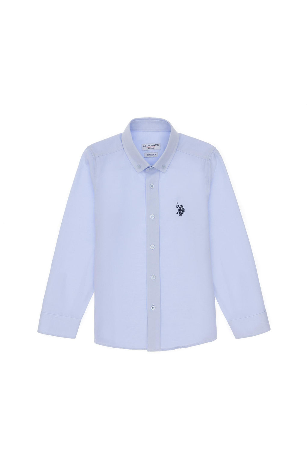 Erkek _ocuk A__k Mavi Uzun Kollu Basic G_mlek Sepette S_rpriz _ndirim - U.s. polo assn фото 2