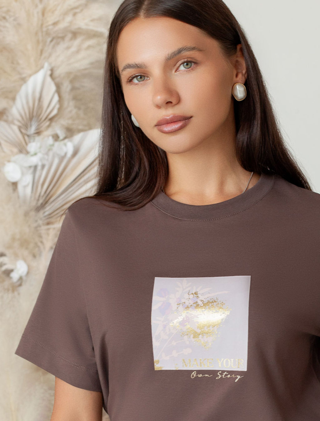 Футболка из премиального хлопка с авторским принтом