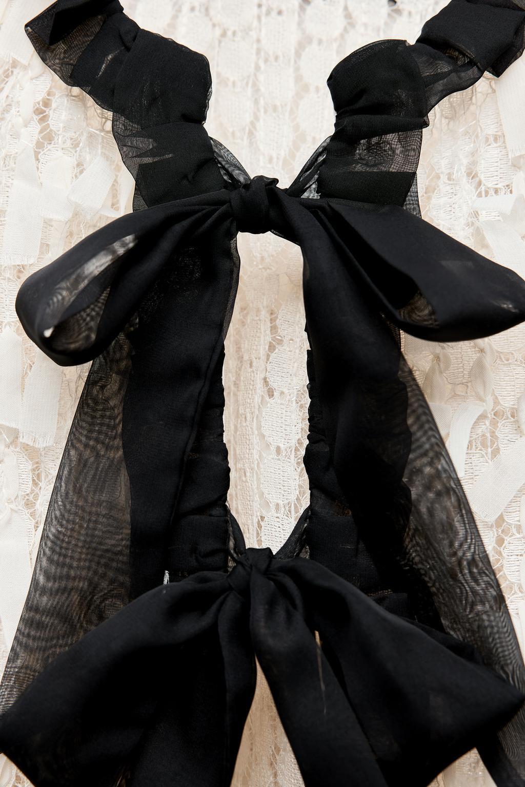 CONTRAST JACKET WITH FRINGING - Zara фото 7