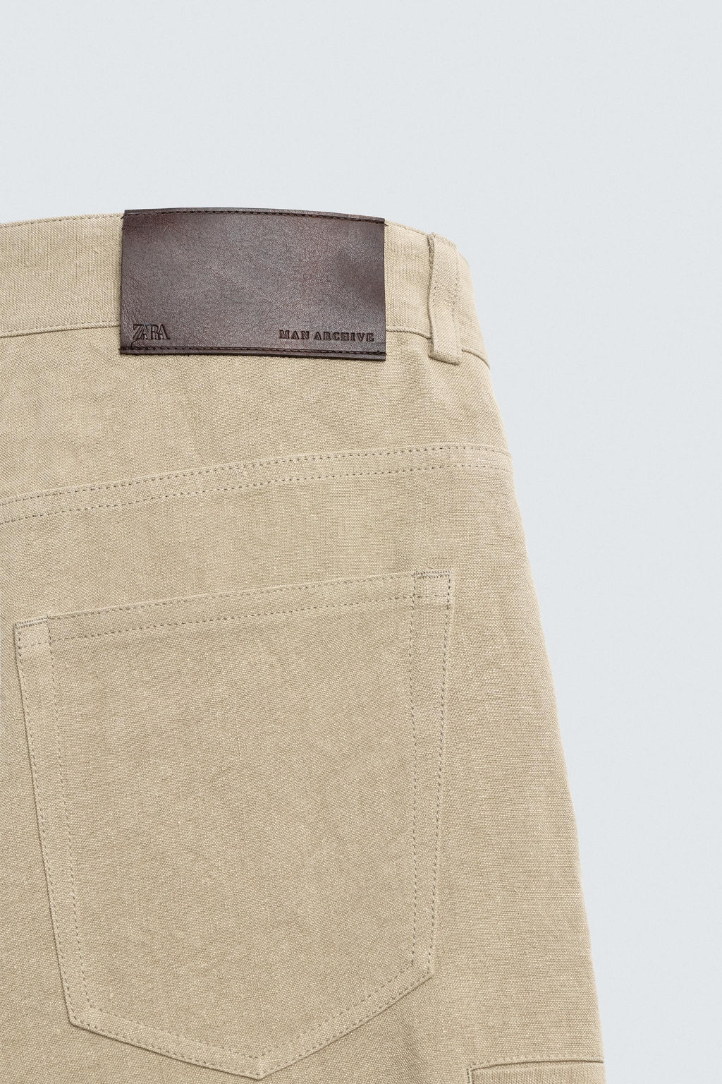 PANTAL?N BALLON FIT 100% LINO LIMITED EDITION / Tostado - Zara фото 10