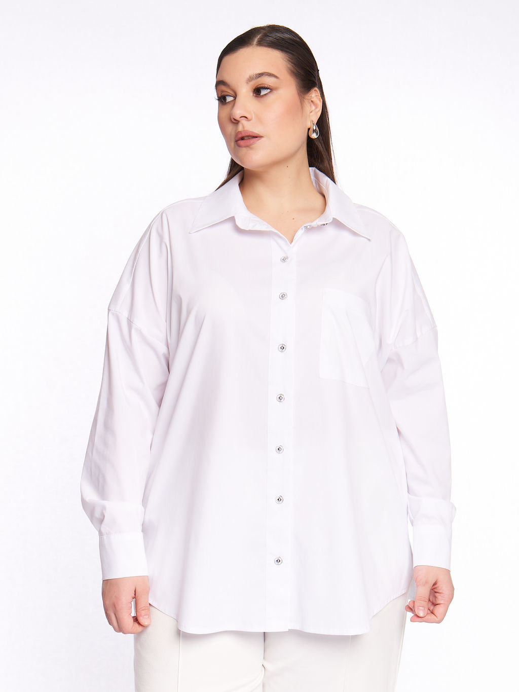 Белая рубашка BL28382WHT02