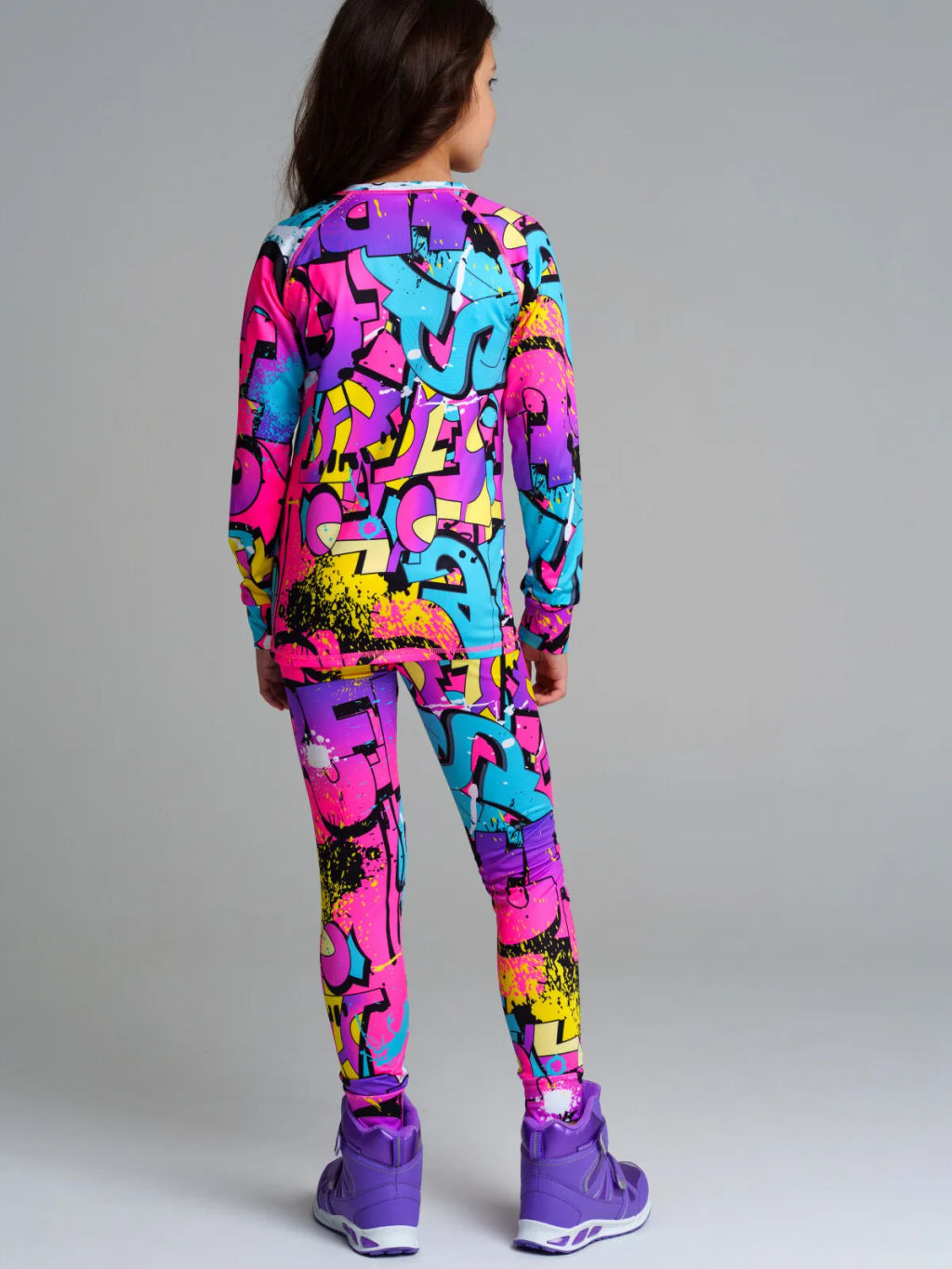 32321463 Термокомплект трикотажный для девочек: брюки, толстовка для эпизодического использования