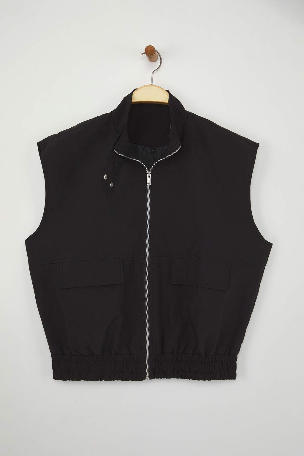 Siyah Oversize Kal?p Ince YelekTWOAW26YE00022 - Trendyolmilla фото 2