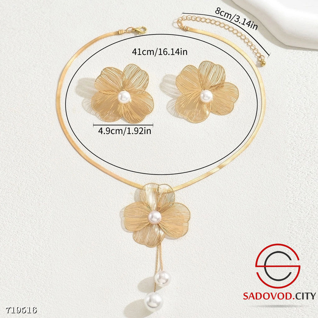 Комплект украшений в виде нежных цветов - Bruno фото 7