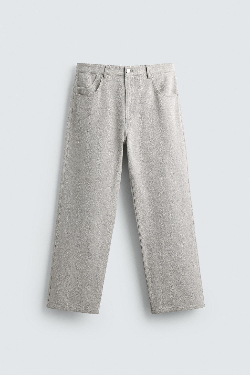 PANTAL?N STRAIGHT FIT JACQUARD / Gris - Zara фото 7
