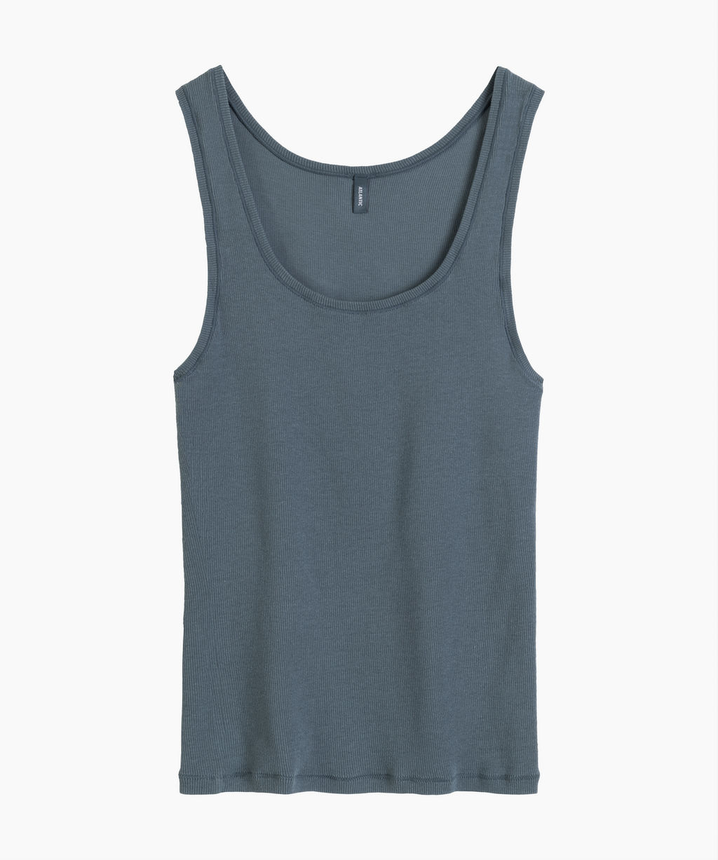 ATLANTIC LV-003 Майка женская Ribbed Top изумрудный  фото 2