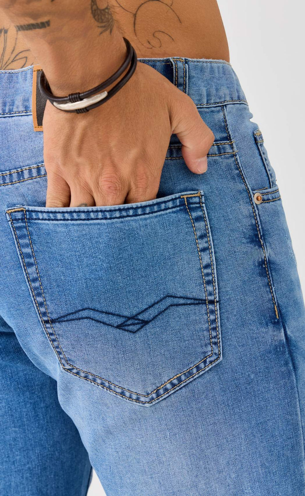 Шорты джинс FA211-0972 l.blue - Fine joyce фото 5