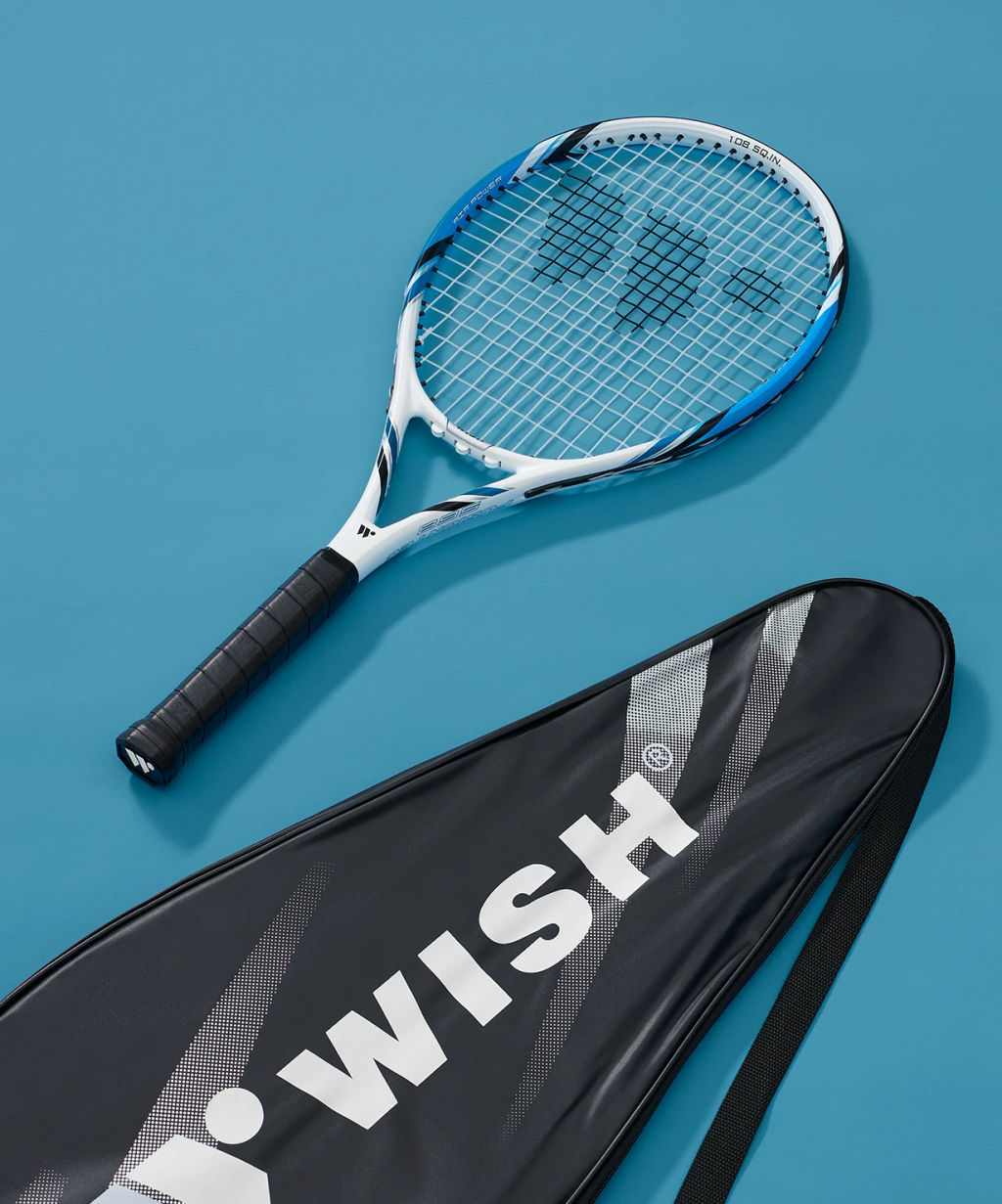 Ракетка для б/т Wish 27 FusionTec 568, белый/синий  фото 11
