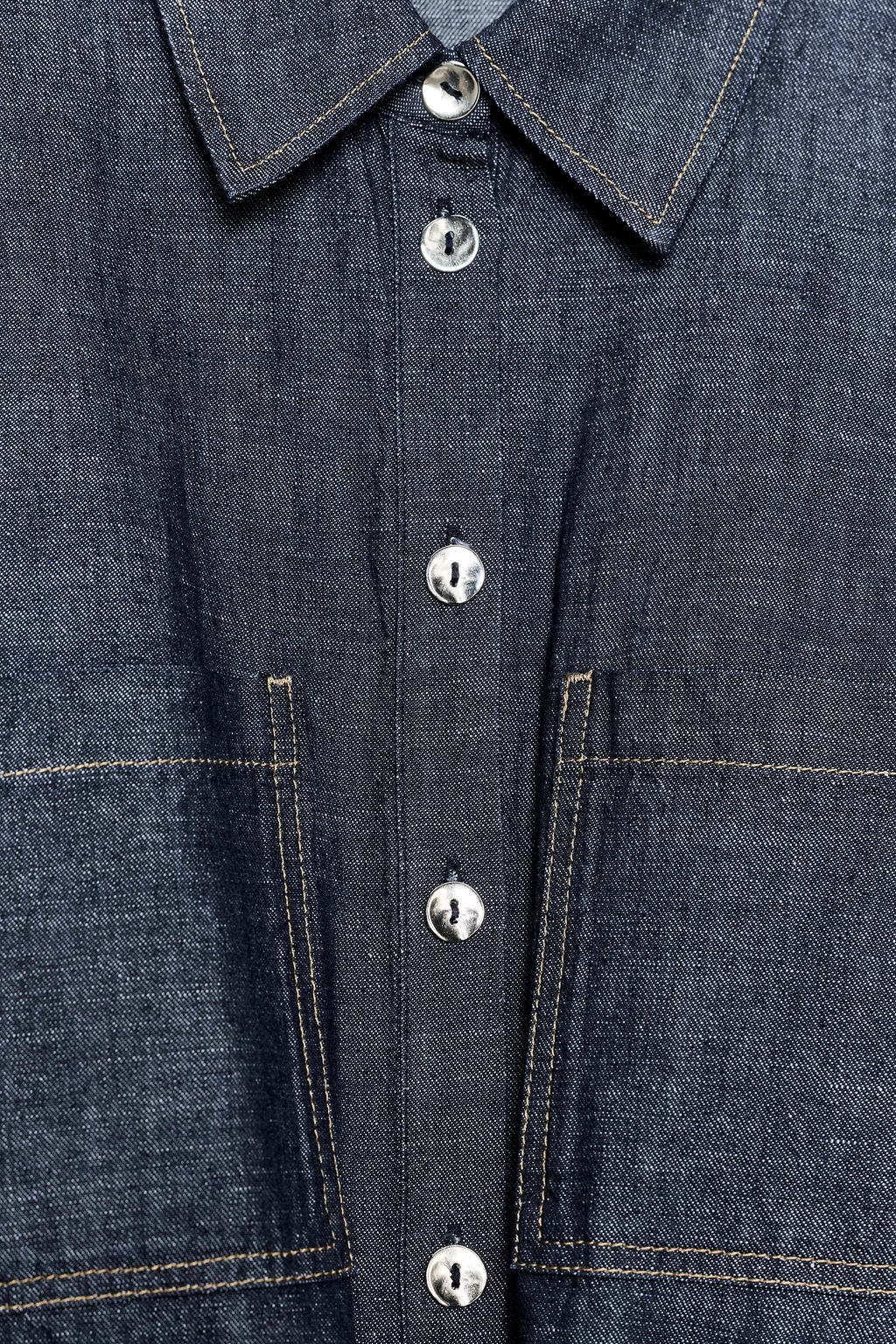 LINEN BLEND SAFARI SHIRT - Zara фото 16