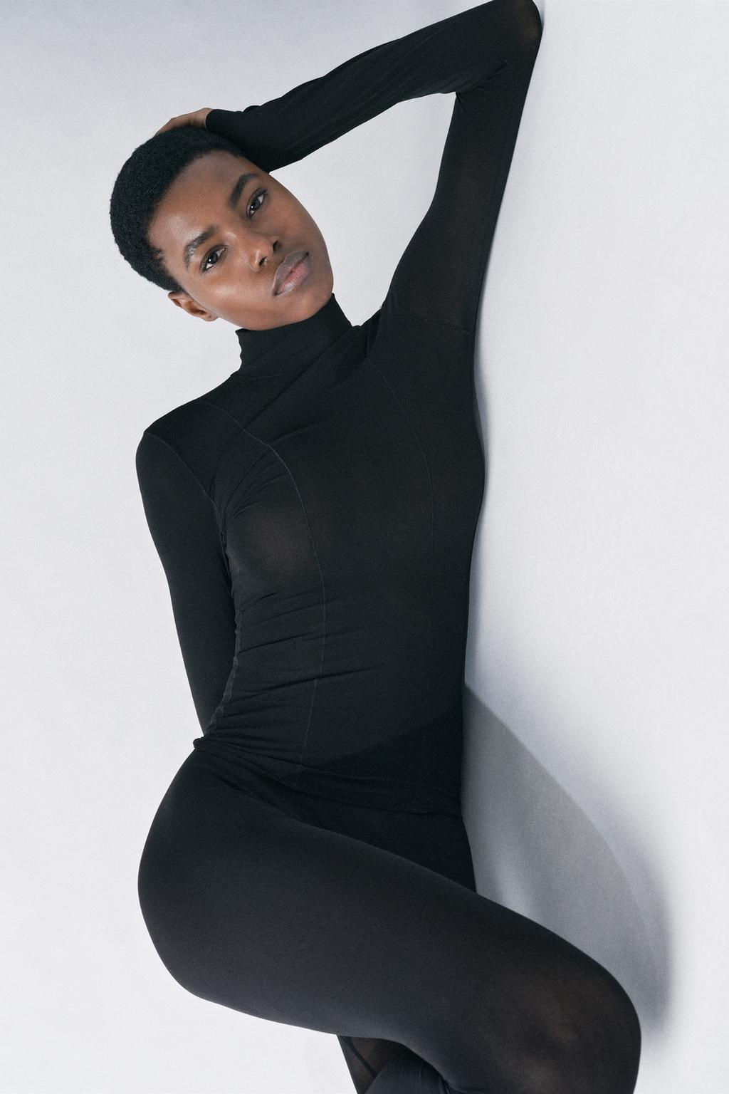 SEMI-SHEER LEGGINGS - Zara фото 5