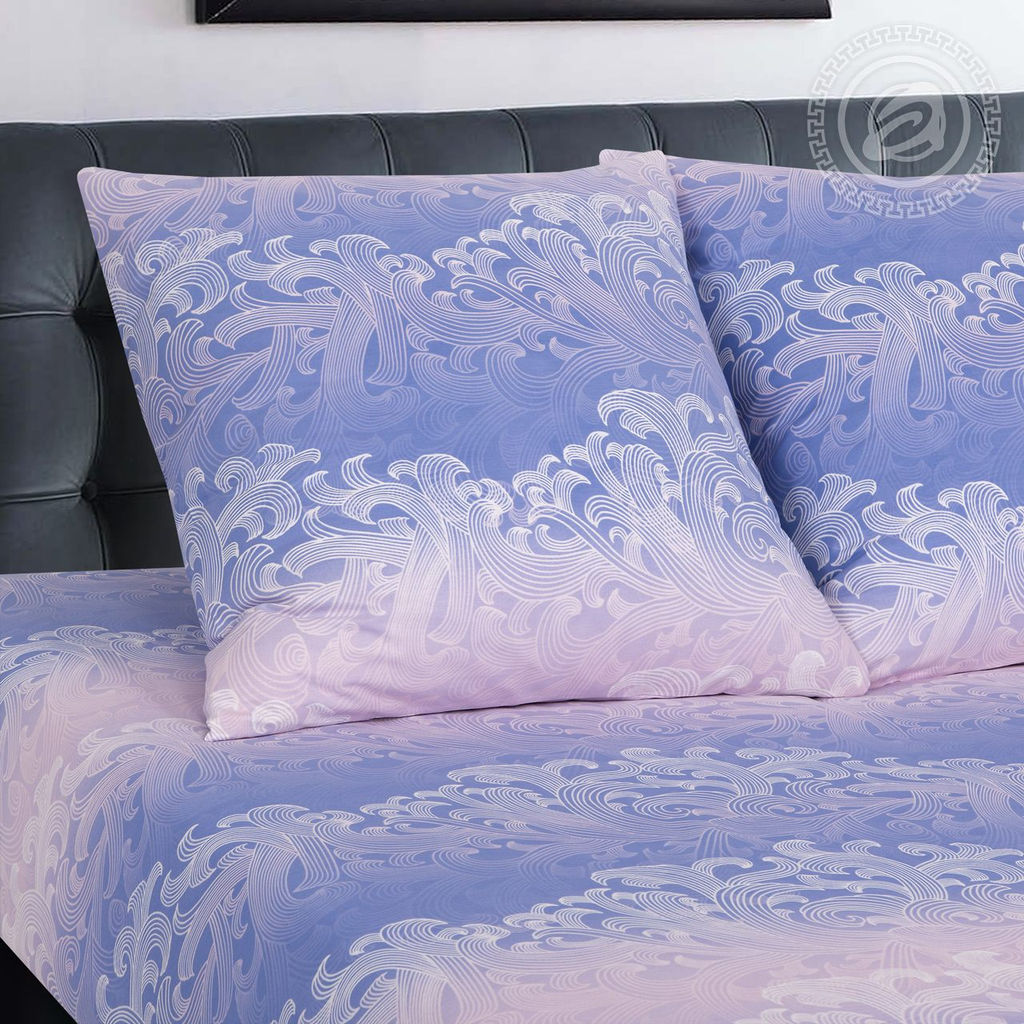 Постельное белье Морозное утро (поплин DE LUXE) 2 сп. с Евро/Пододеяльник: 1 шт. - 215*175; Простыня: 1 шт. - 215*240; Наволочка: 2 шт. - 70*70; DE LUXE - Артпостель фото 3