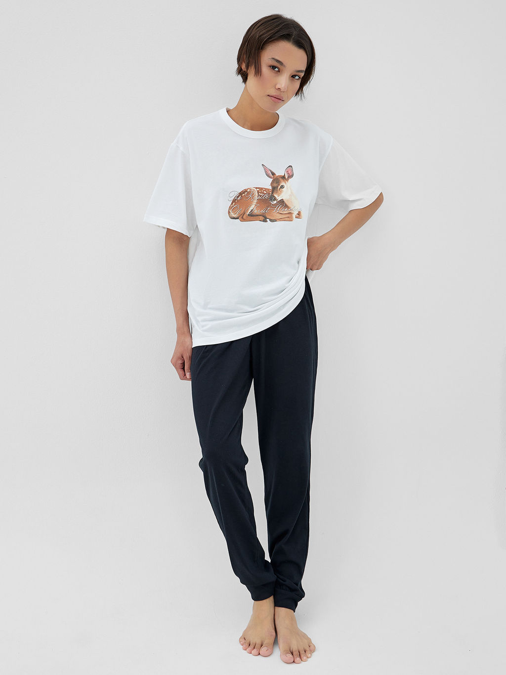 Комплект домашний: футболка и брюки с принтом - Mark formelle фото 7