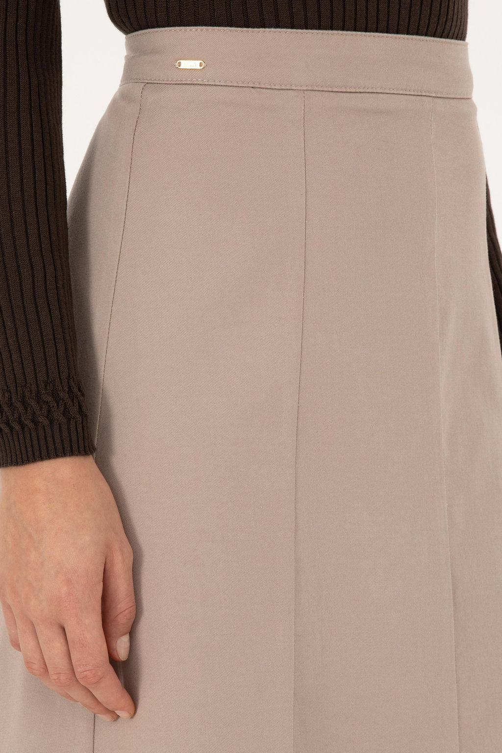 Kad_n Koyu Bej Dokuma Etek - U.s. polo assn фото 5