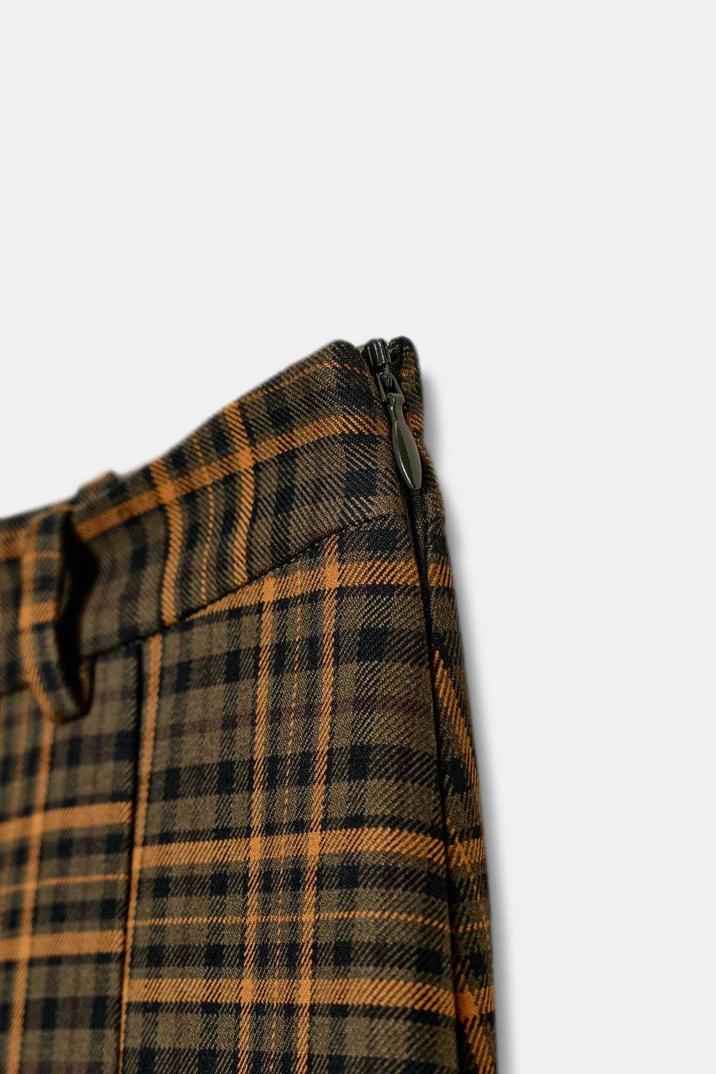 ZW COLLECTION CHECK MIDI SKIRT - Zara фото 8