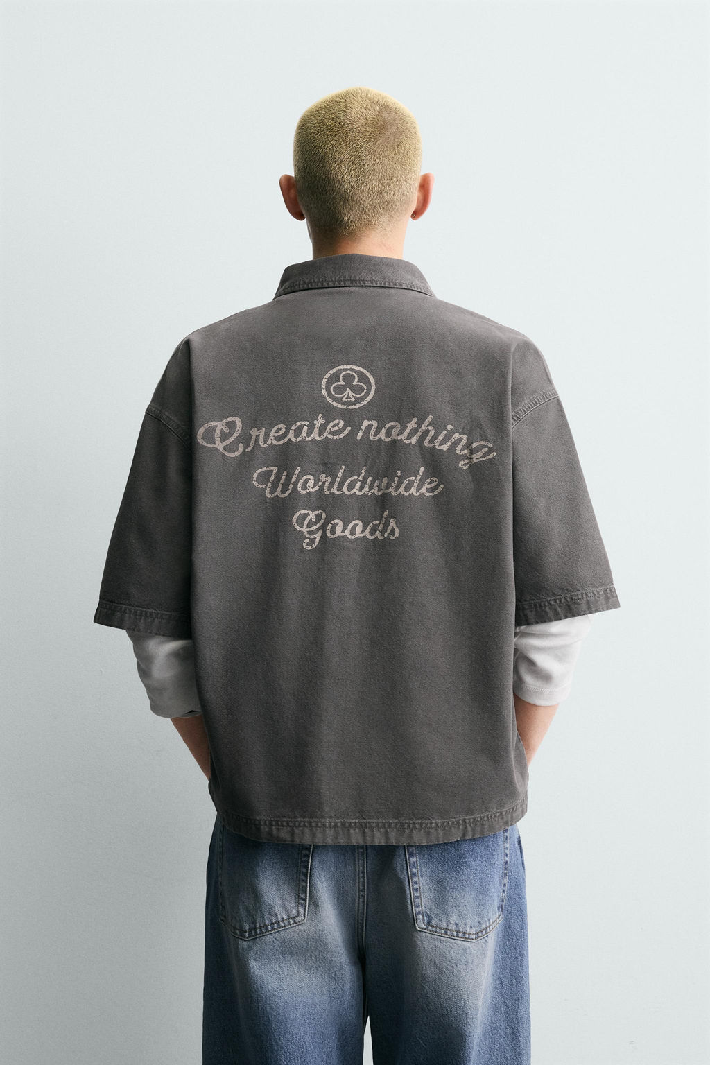 CAMISA ESTRUCTURA BOLSILLOS / Gris