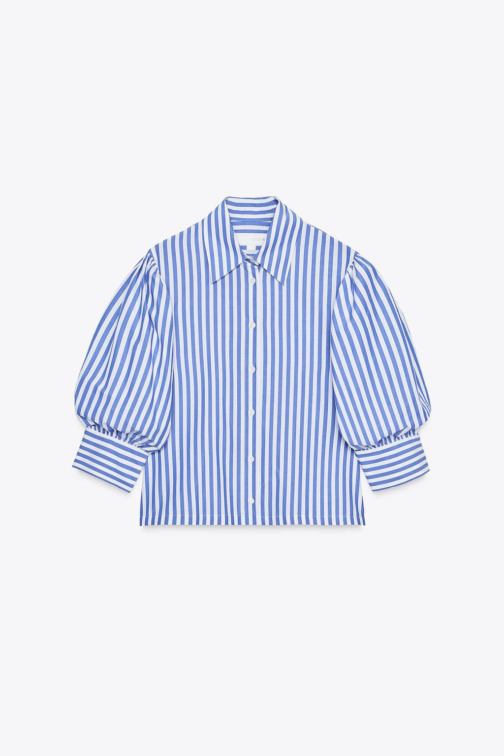 ZW COLLECTION POPLIN SHIRT - Zara фото 5