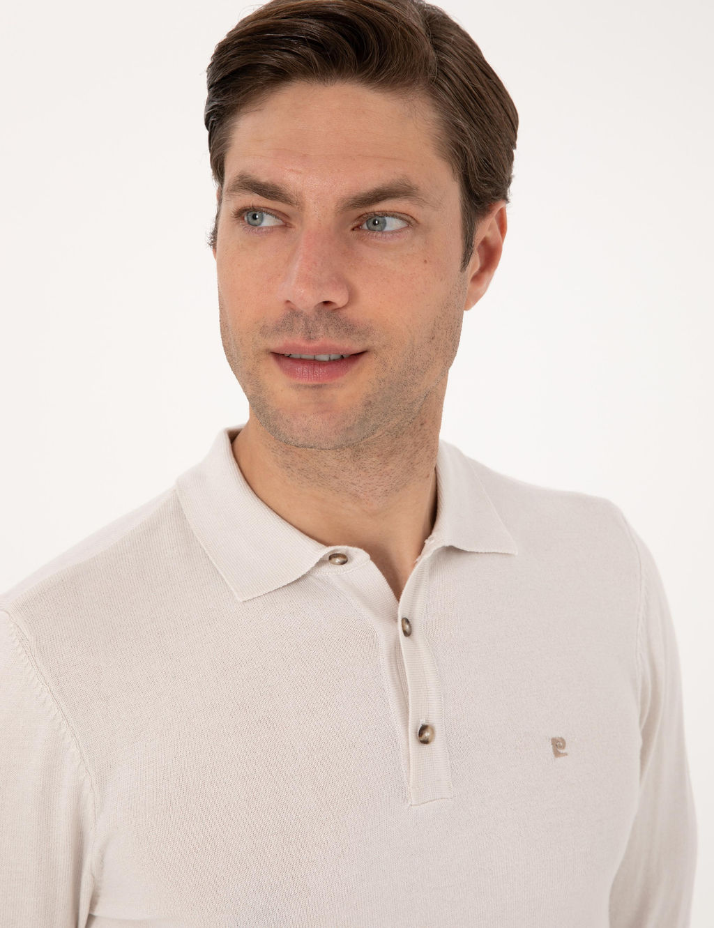 Ta_ Slim Fit Polo Yaka Basic Triko Kazak