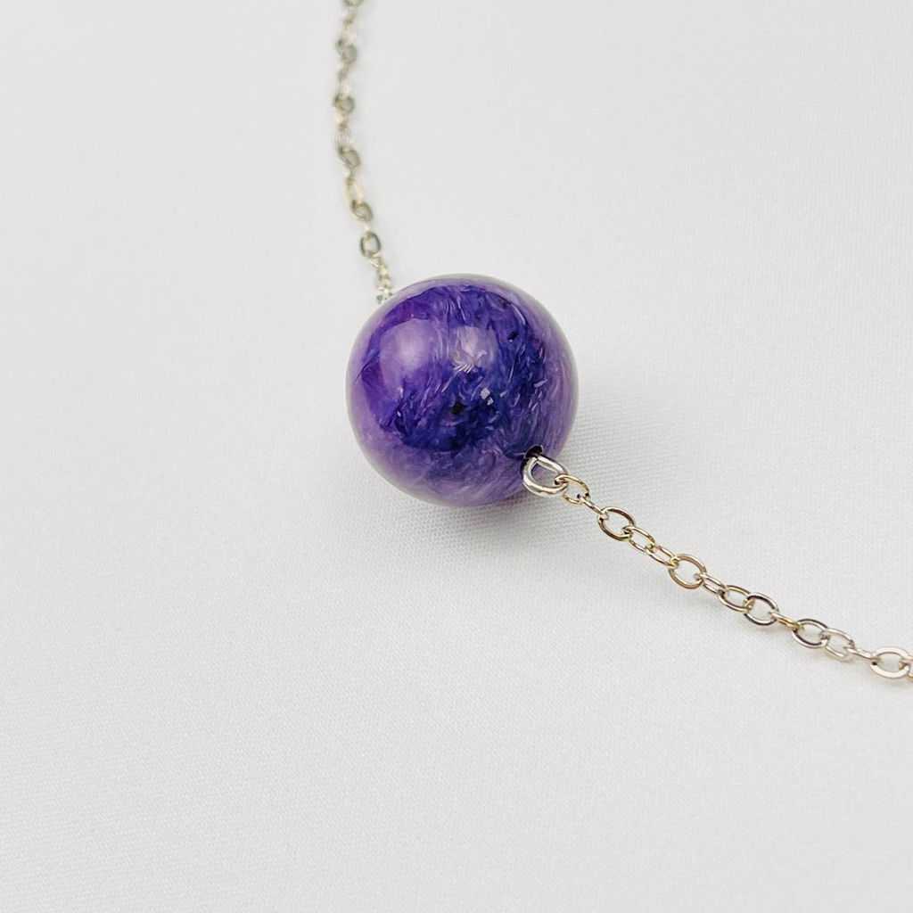 Кулон на цепочке из Чароита 42 см +