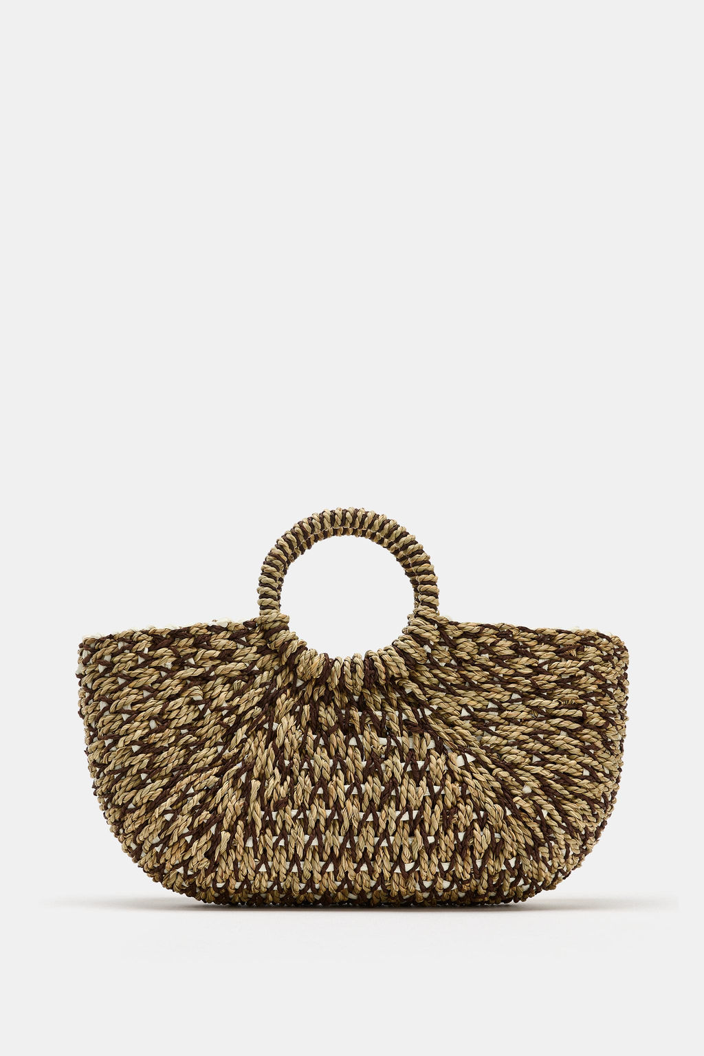 BOLSO DE MANO TRENZADO / Bicolor - Zara фото 2