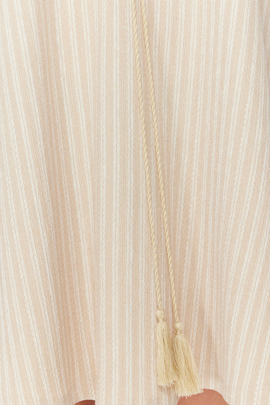 Bej Orme Puskul Plaj Mini Elbise TBESS23EL00080