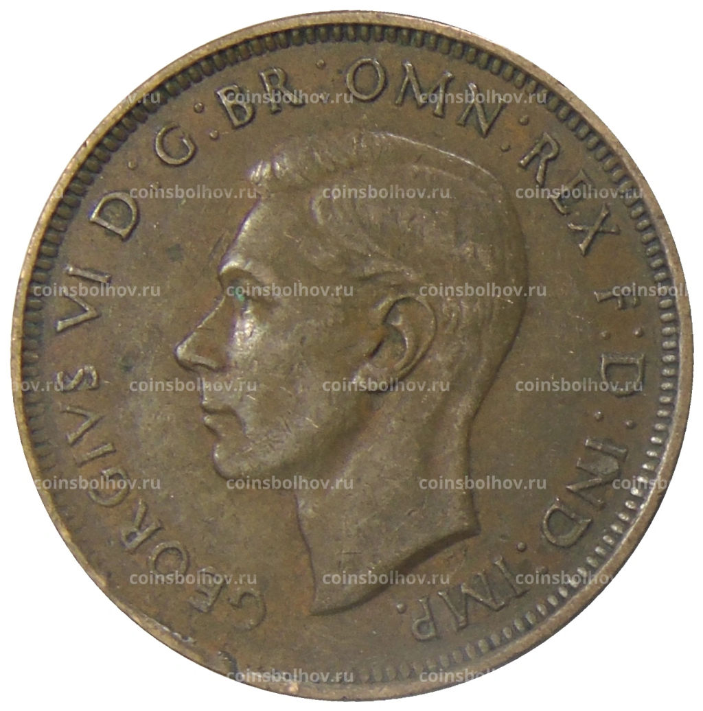 1/2 пенни 1938 года Австралия