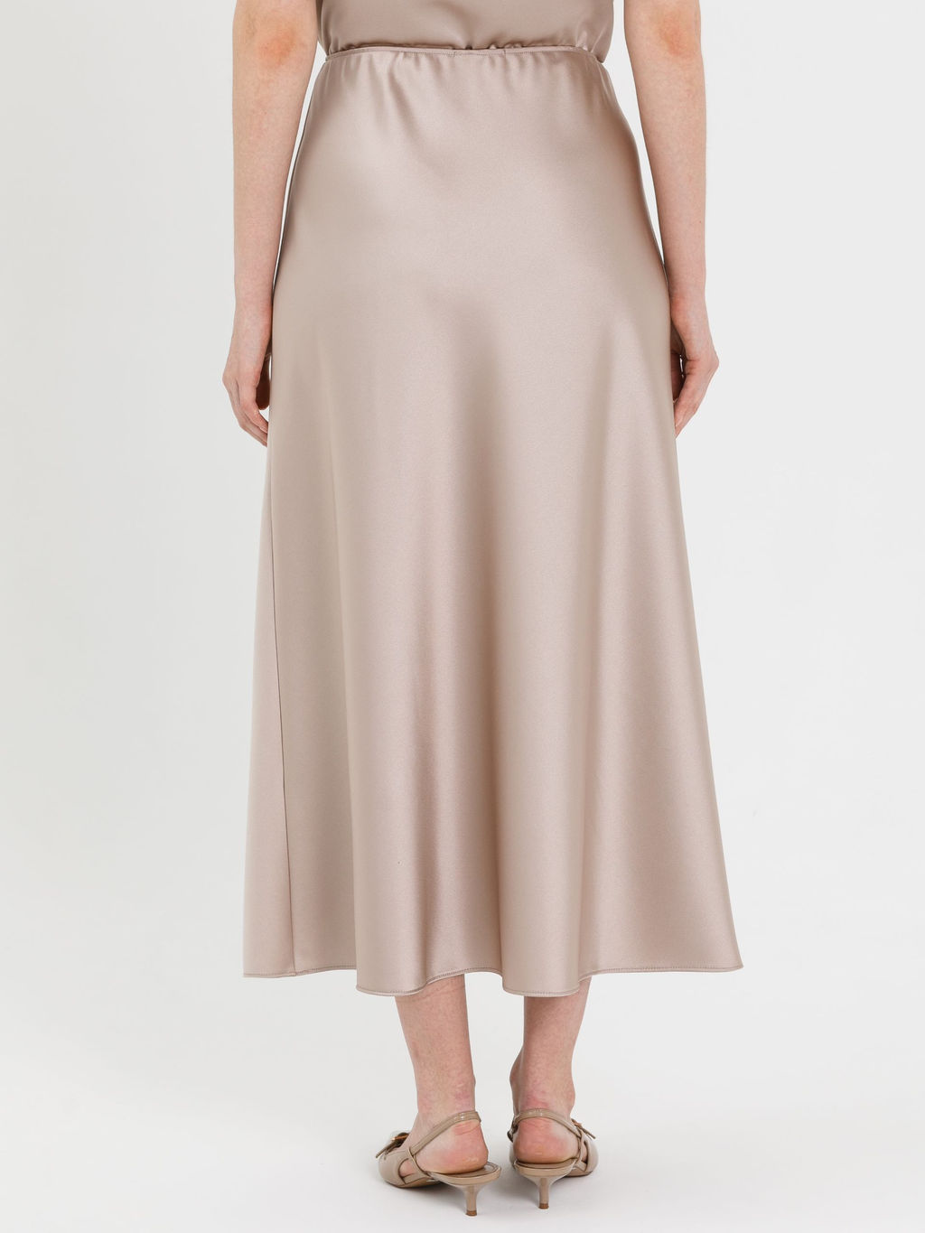 Юбка атласная