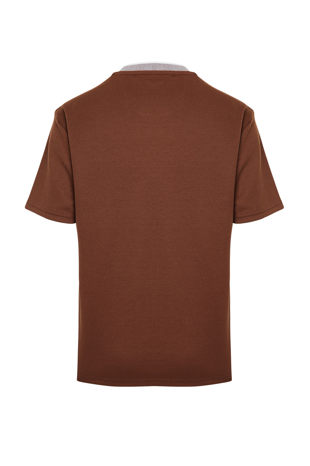 TRENDYOL MAN Premium Tas Oversize/Genis Kesim Triko Bantl? Dokulu Pike T-Shirt TMNSS23TS00079 - Trendyolmilla фото 8