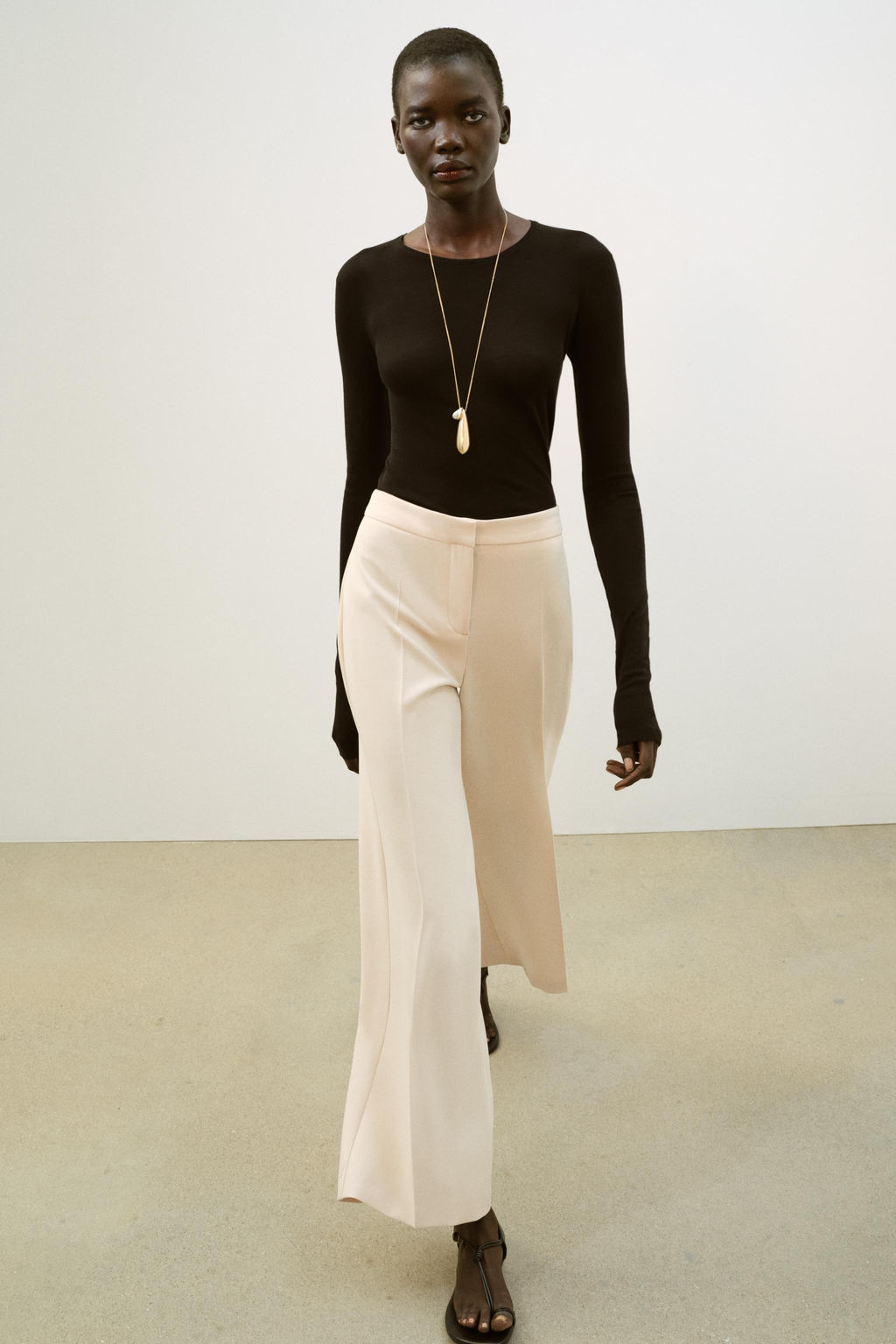 STRAIGHT-LEG HIGH-WAIST TROUSERS - Zara фото 2