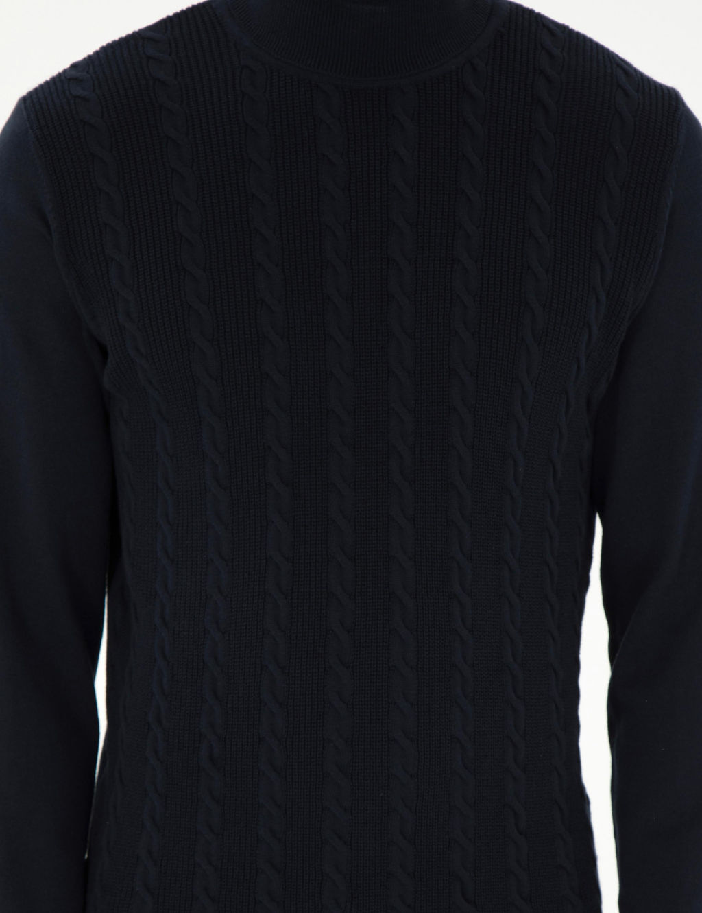Lacivert Slim Fit Kazak