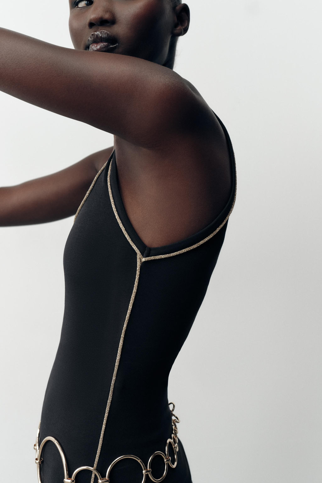 METALLIC THREAD TRIM TOP - Zara фото 3