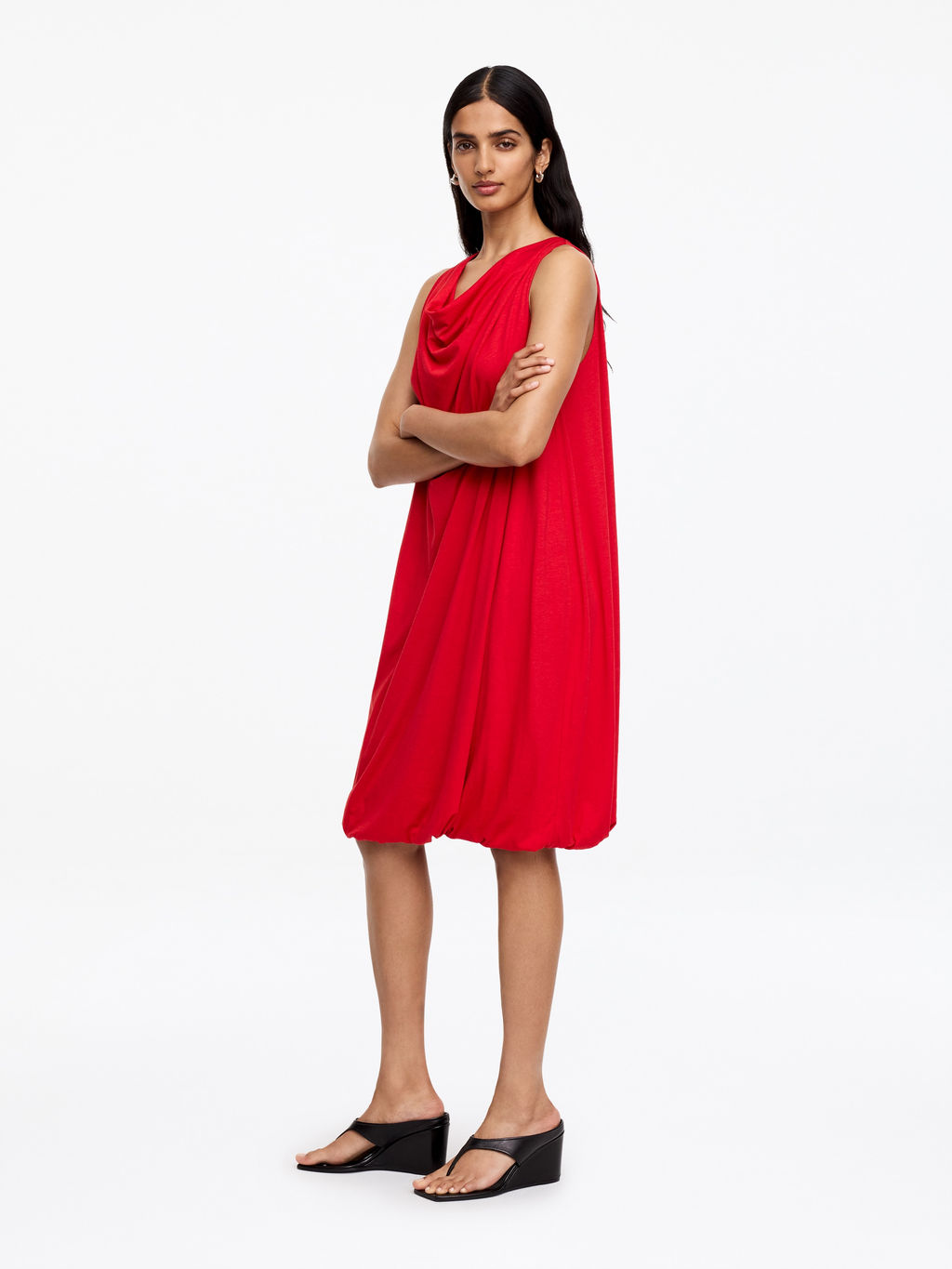 Vestido globo drapeado - H&m фото 4