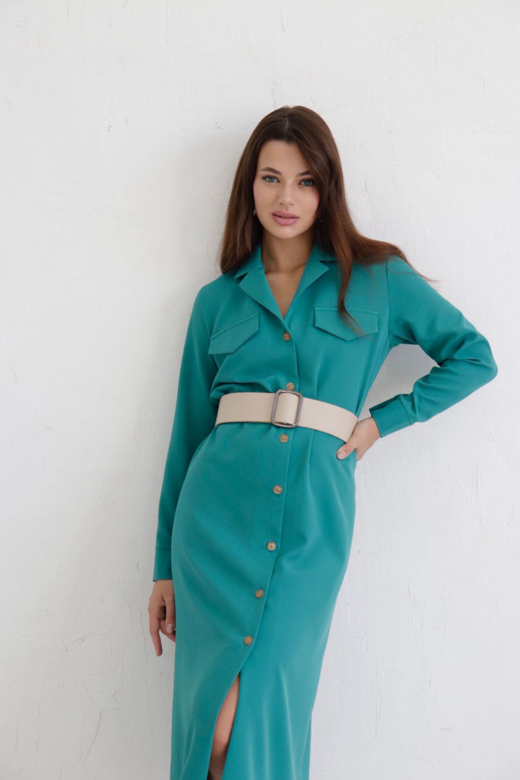 Платье-рубашка с английским воротником - Martichelli фото 61