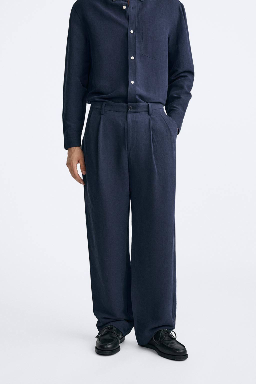 LINEN - SILK TROUSERS - Zara фото 2