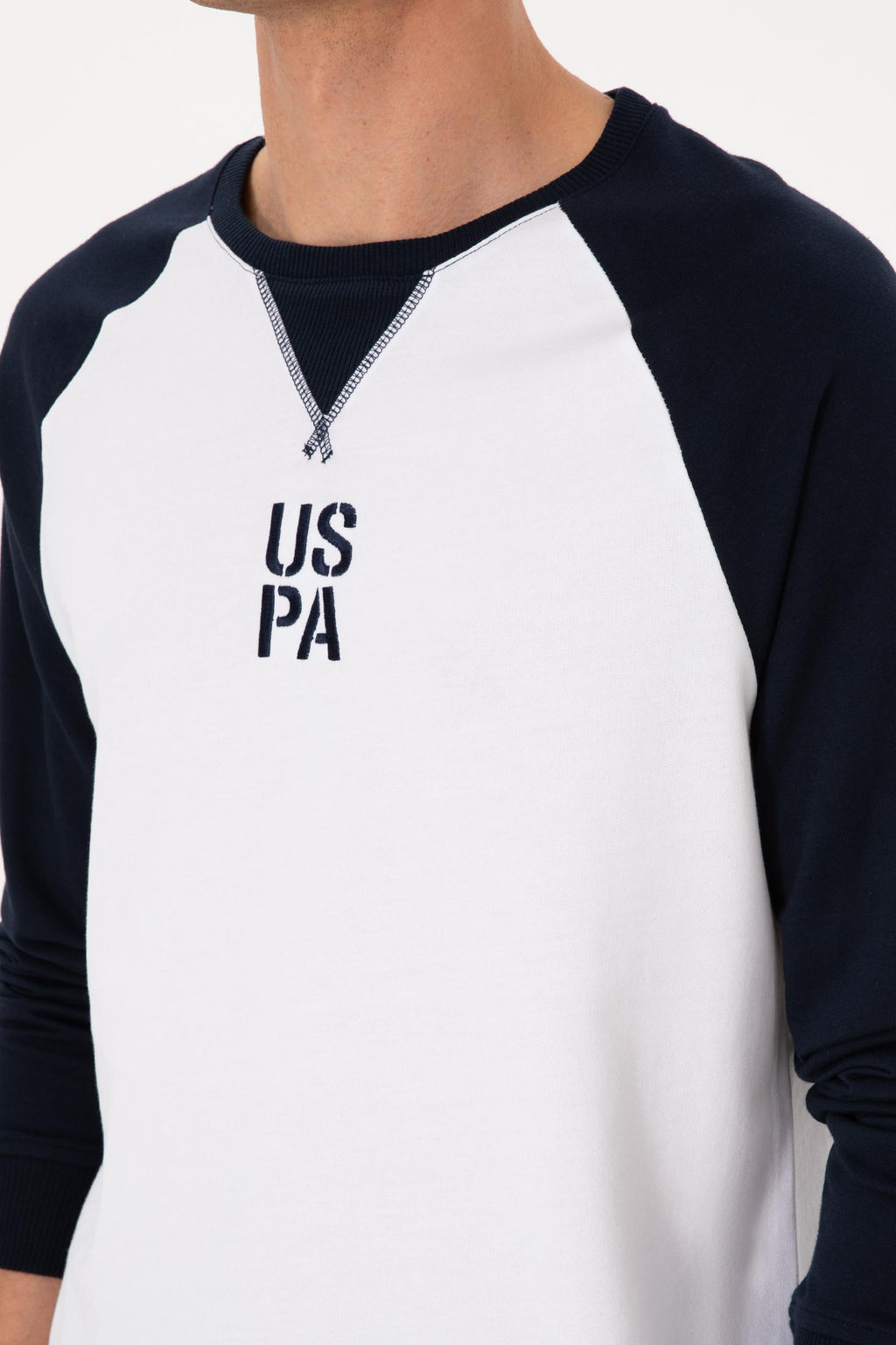 Erkek Bisiklet Yaka Regular Fit Lacivert Sweatshirt - U.s. polo assn фото 7