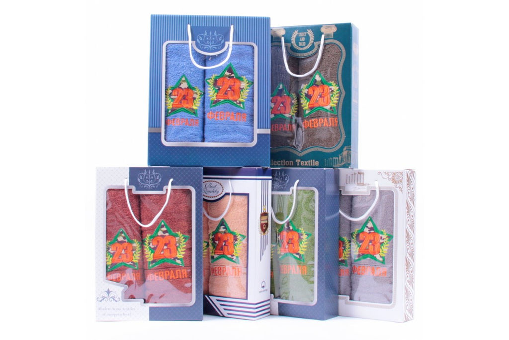 Набор полотенец махровых 23В-888 в коробке Б+Л