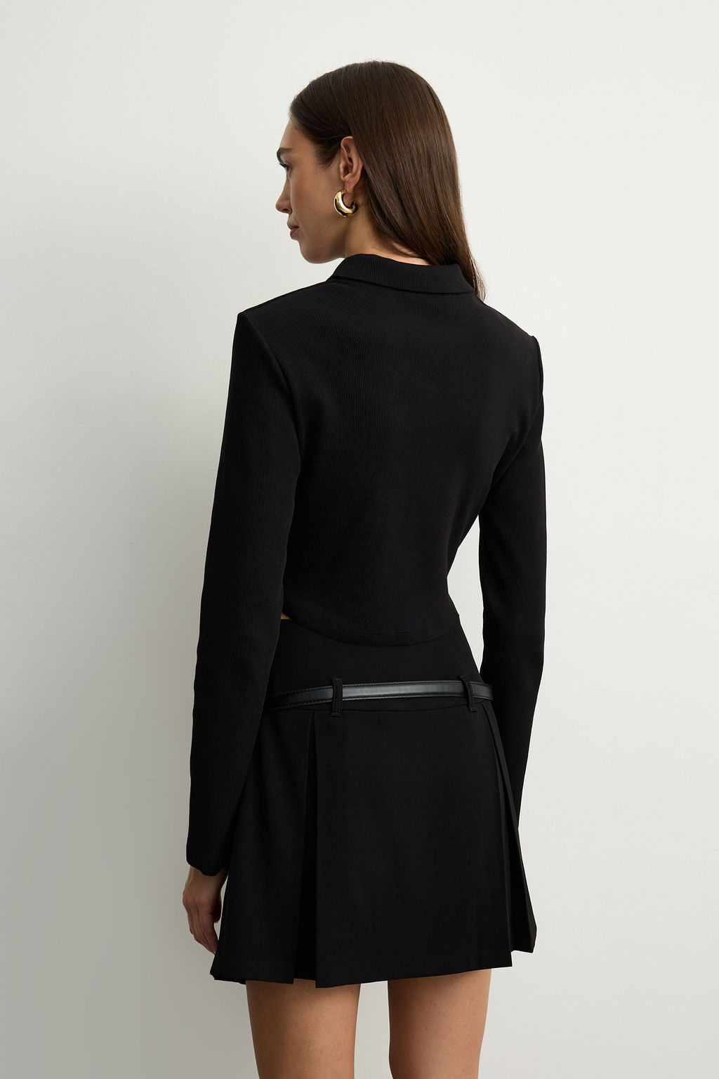 Укороченный лонгслив на молнии - Mollis фото 4