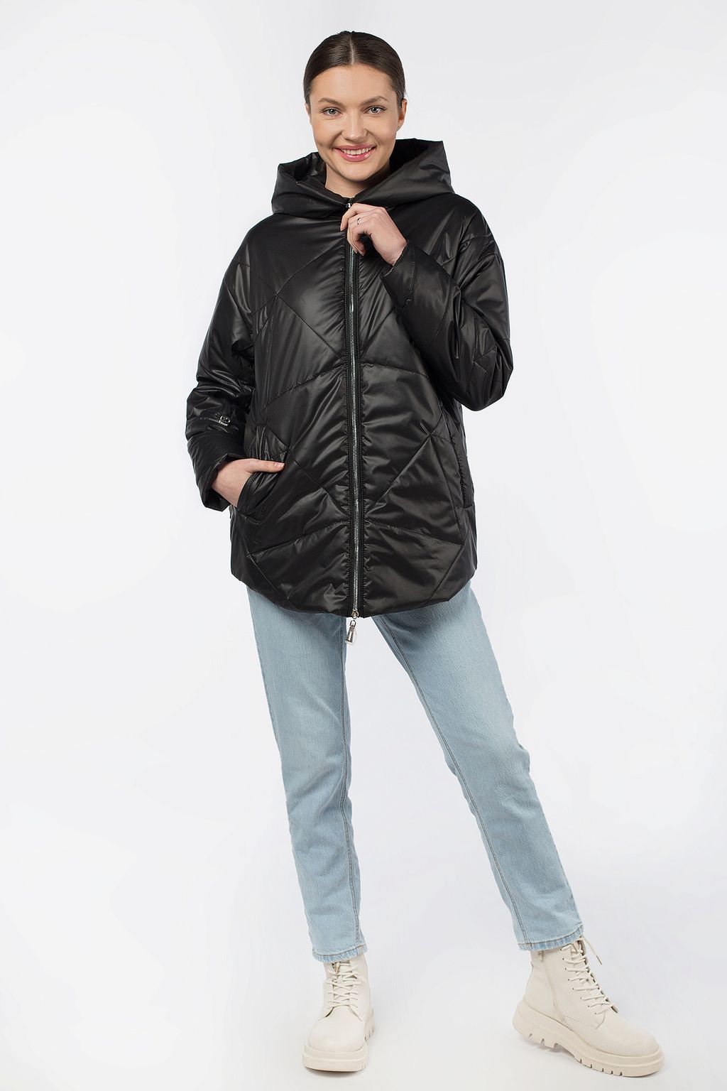 Куртка женская демисезонная (синтепон 150)  04-2909/04-2790 - Империя пальто фото 13